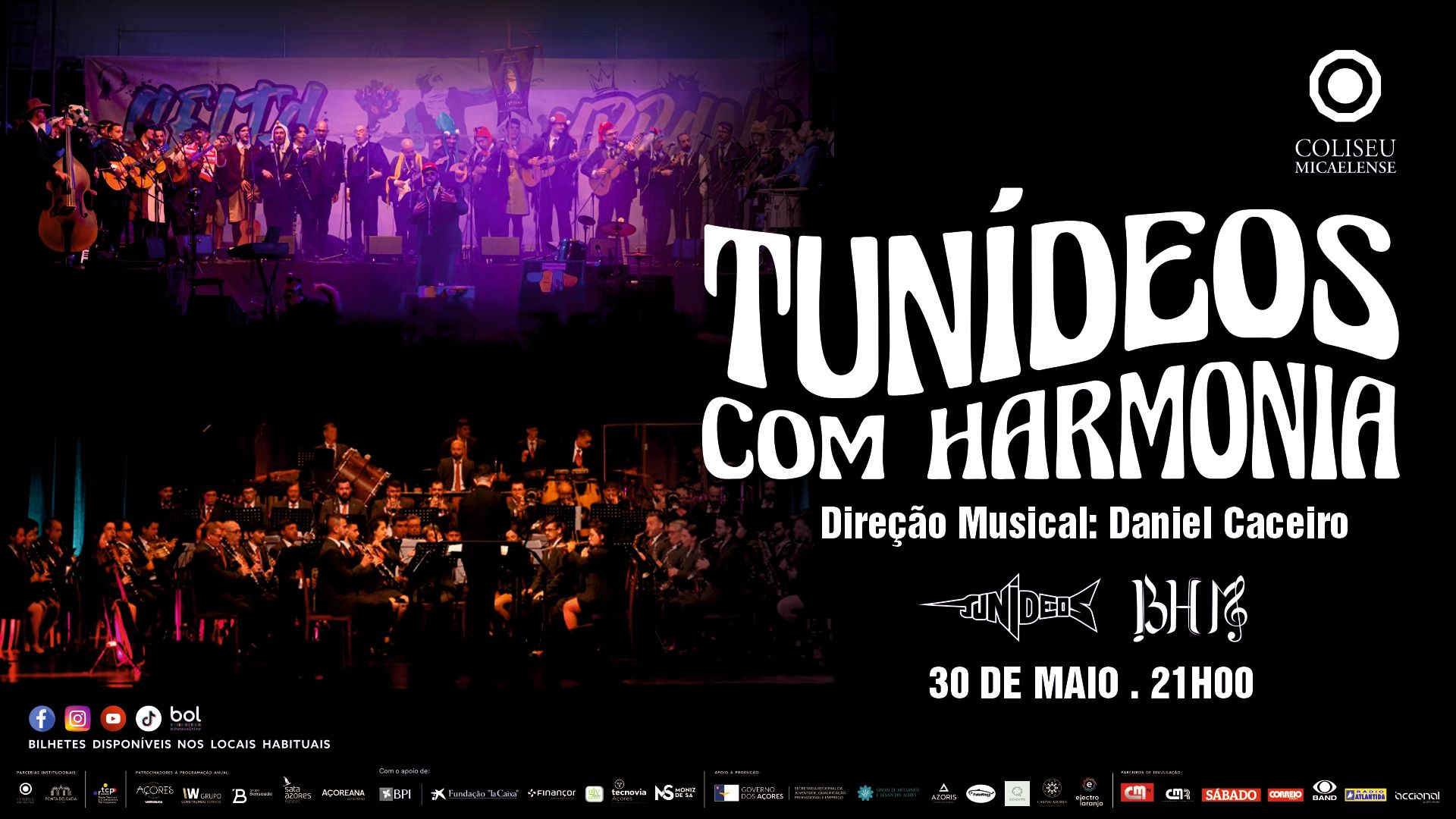 Tunídeos em Harmonia - 30 de maio 2026 | Coliseu Micaelense